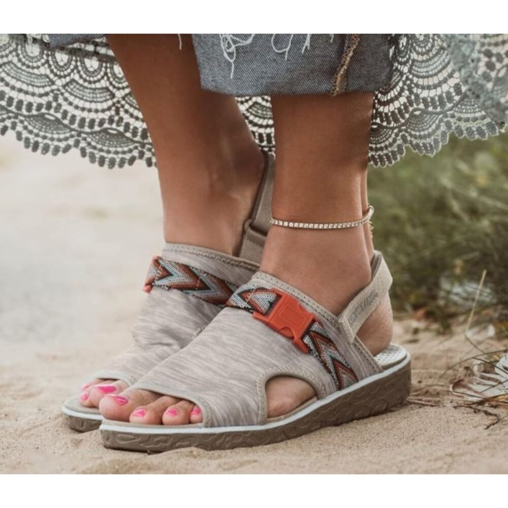 MUK LUKS Women's Clay Boardwalk Parade Microfiber Slingback Mule Sandal Size 9 - Picture 3 of 16